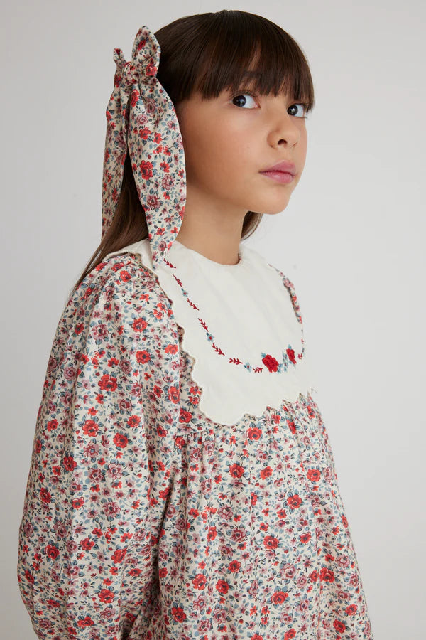 BEBE ORGANIC CLEMENTINE DRESS / SWEET ROSES - Milk + Bots