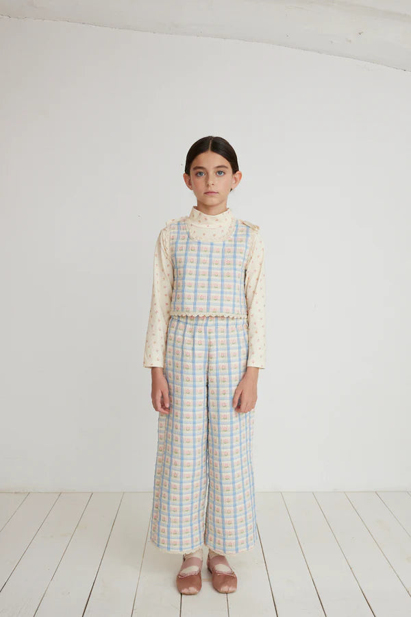 BEBE ORGANIC ZORA VEST / PADDED FLORAL - Milk + Bots