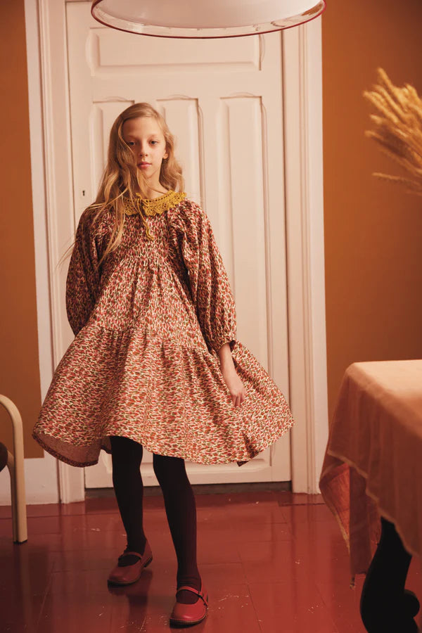 BEBE ORGANIC LYRA DRESS / PAINTED HEARTS