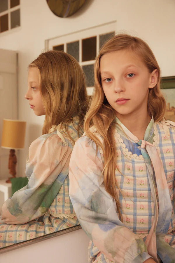 BEBE ORGANIC ZORA VEST / PADDED FLORAL