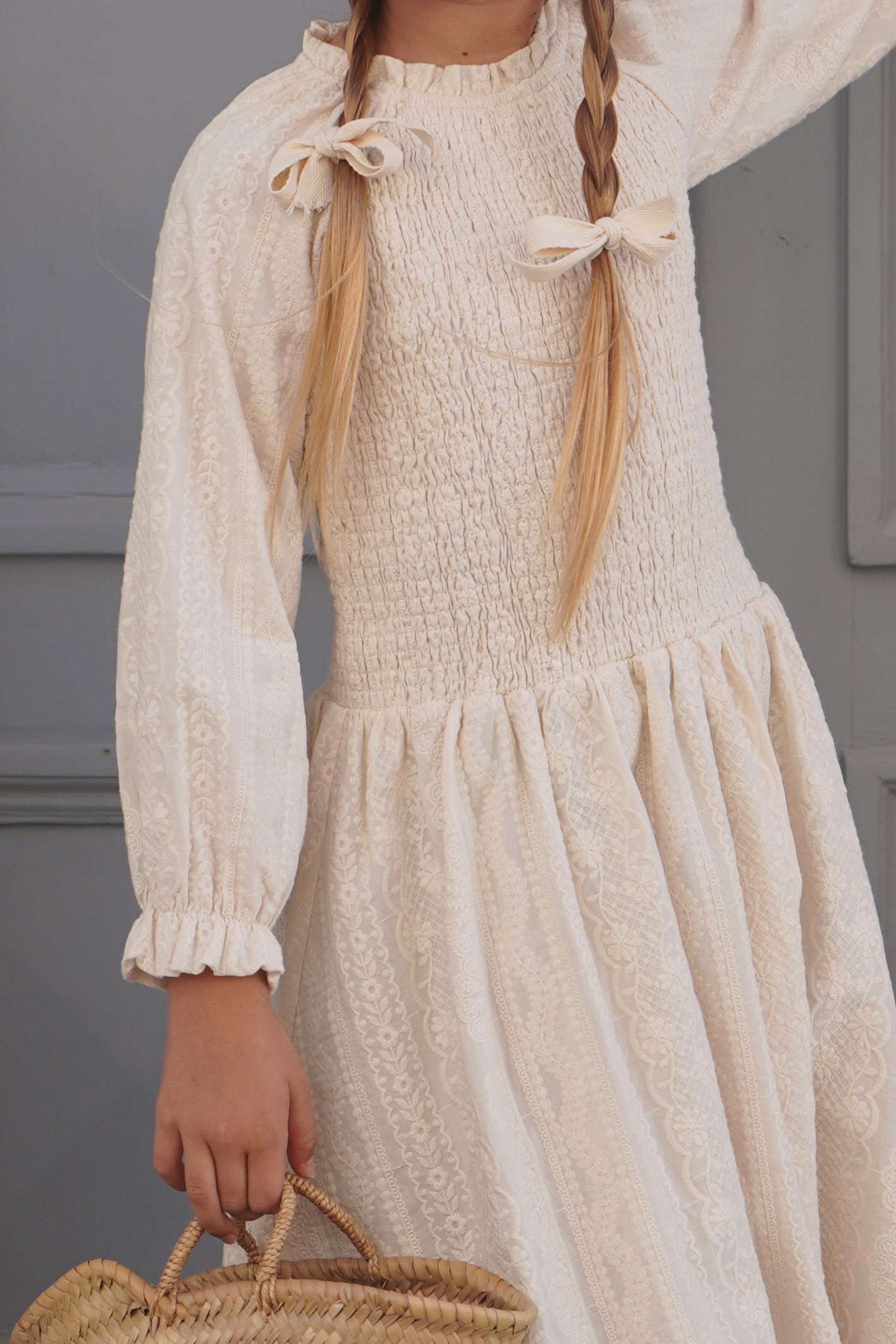 HOUSE OF PALOMA BIANCA DRESS / HEIRLOOM LACE - Milk + Bots