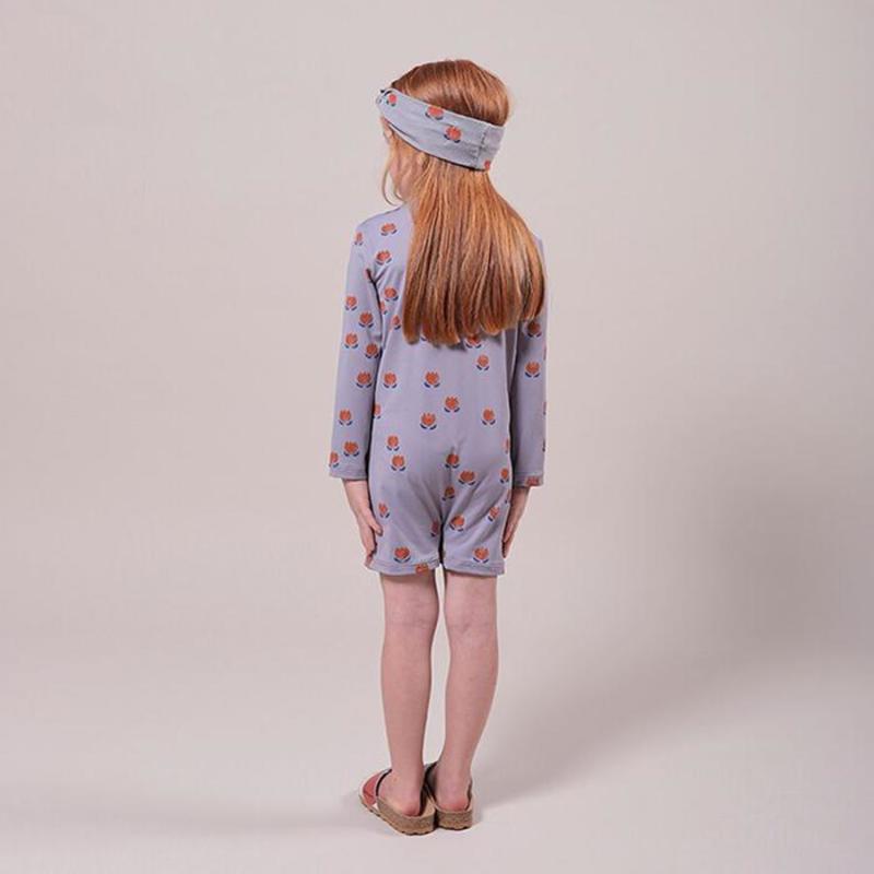 BOBO CHOSES CHOCOLATE FLOWERS SWIM PLAYSUIT