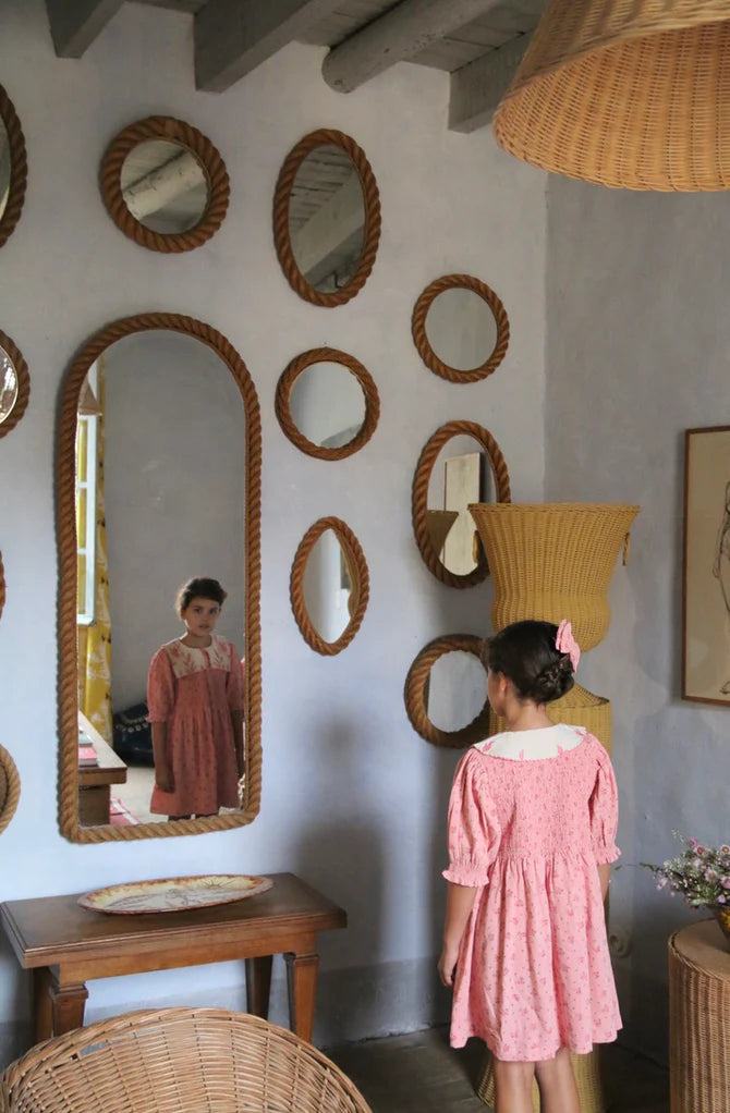 BONJOUR DIARY PINK DENIM TUNIC + BOW / ROSA BLOOM