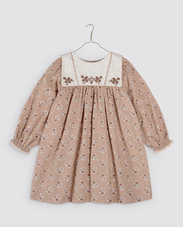 LITTLE COTTON CLOTHES DELLA DRESS / HOLLYHOCK FLORAL