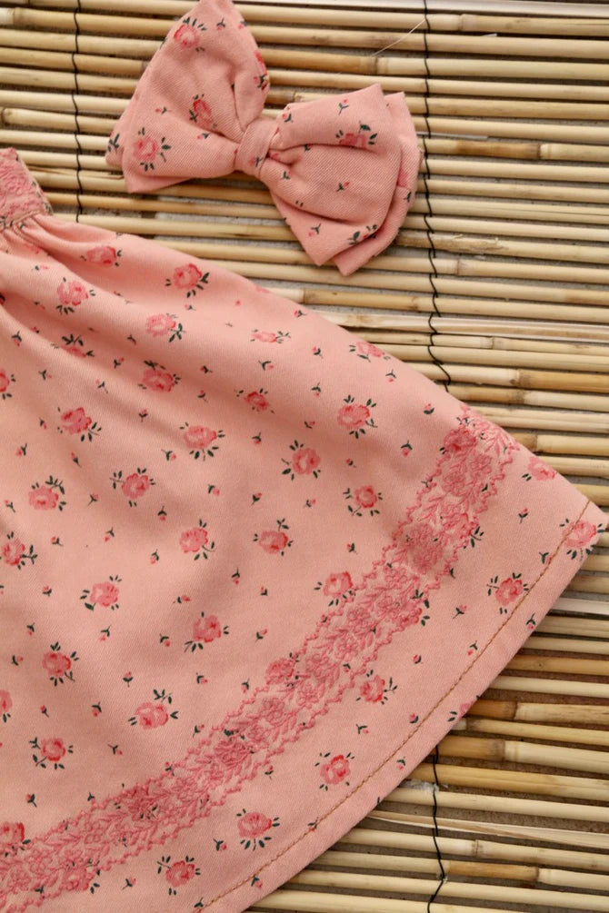 BONJOUR DIARY DENIM SKIRT + BOW / ROSA BLOOM