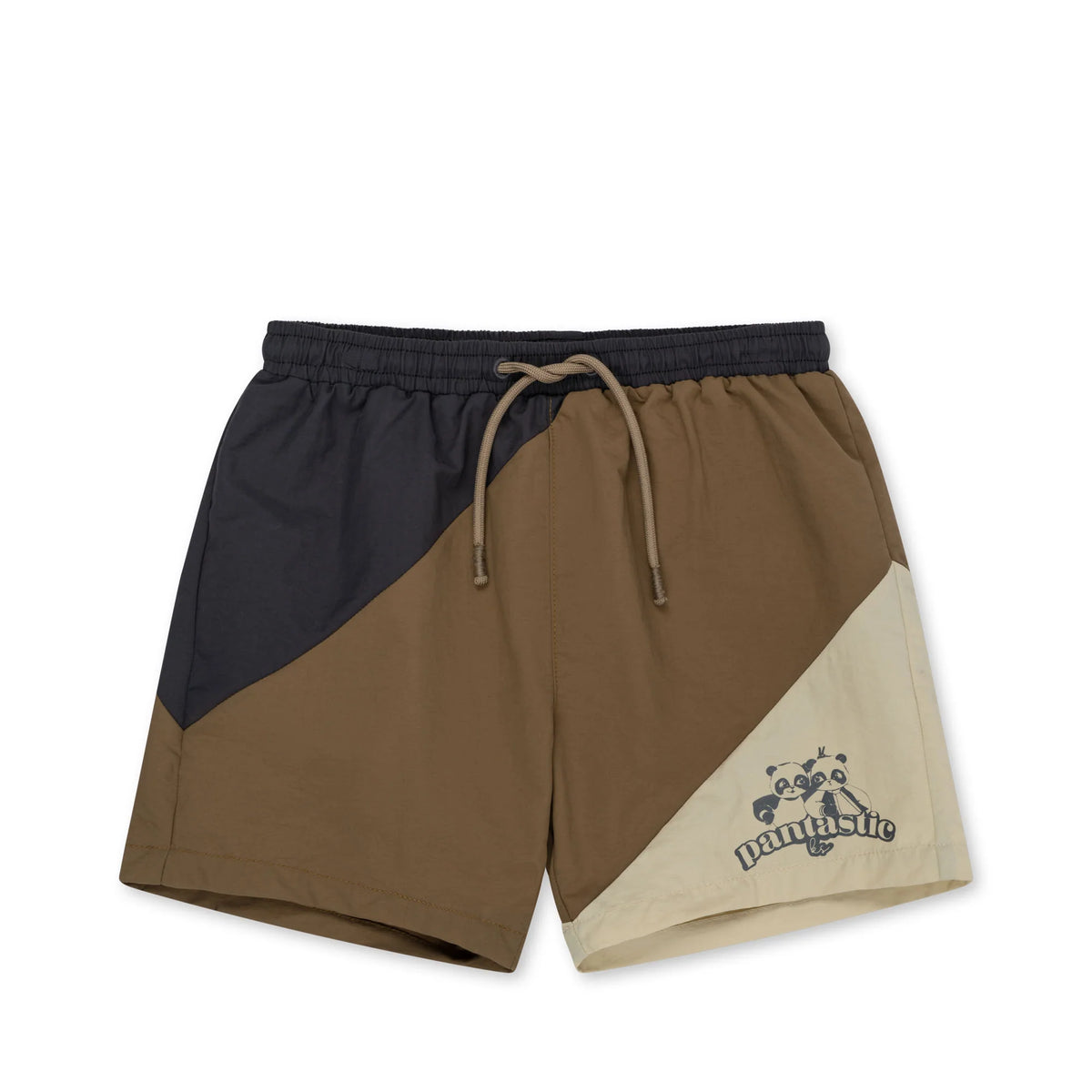 KONGES SLOJD EBBE SWIM SHORTS / SHIITAKE COLOR BLOCK