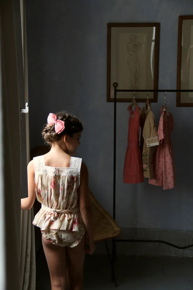 BONJOUR DIARY TOP + PANTY SET / ANTOINETTE PRINT - Milk + Bots