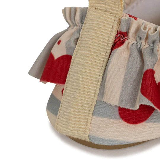 KONGES SLOJD FRILL SWIM SHOES / AMOUR BLUE STRIPE