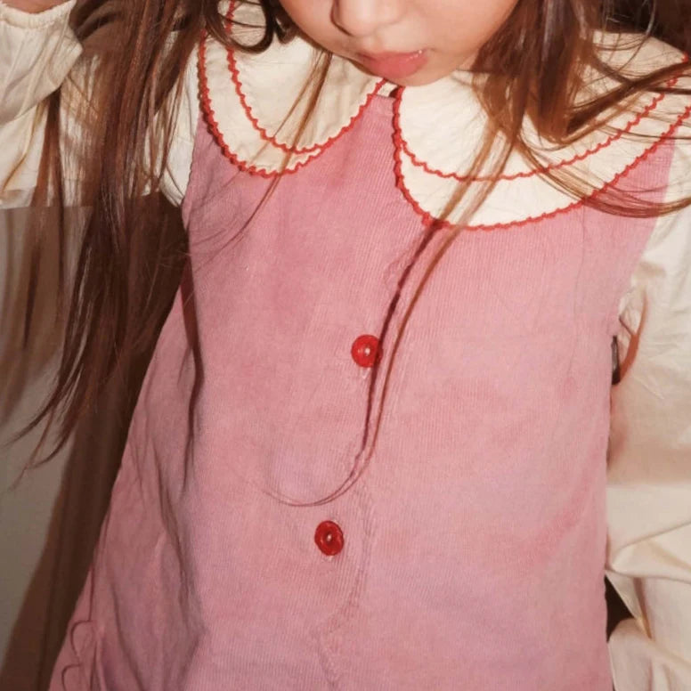 FLOESS DARLING SCALLOPED BLOUSE / SOFT WHITE