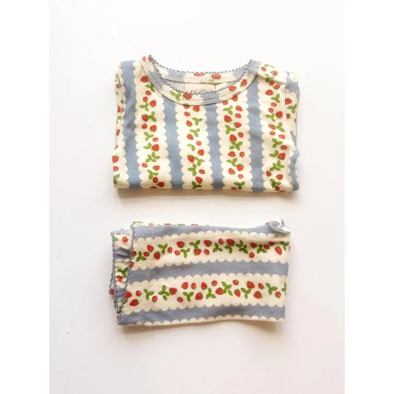 FLOESS Fresa Strawberry Jersey Basic BLOUSE / BLUE