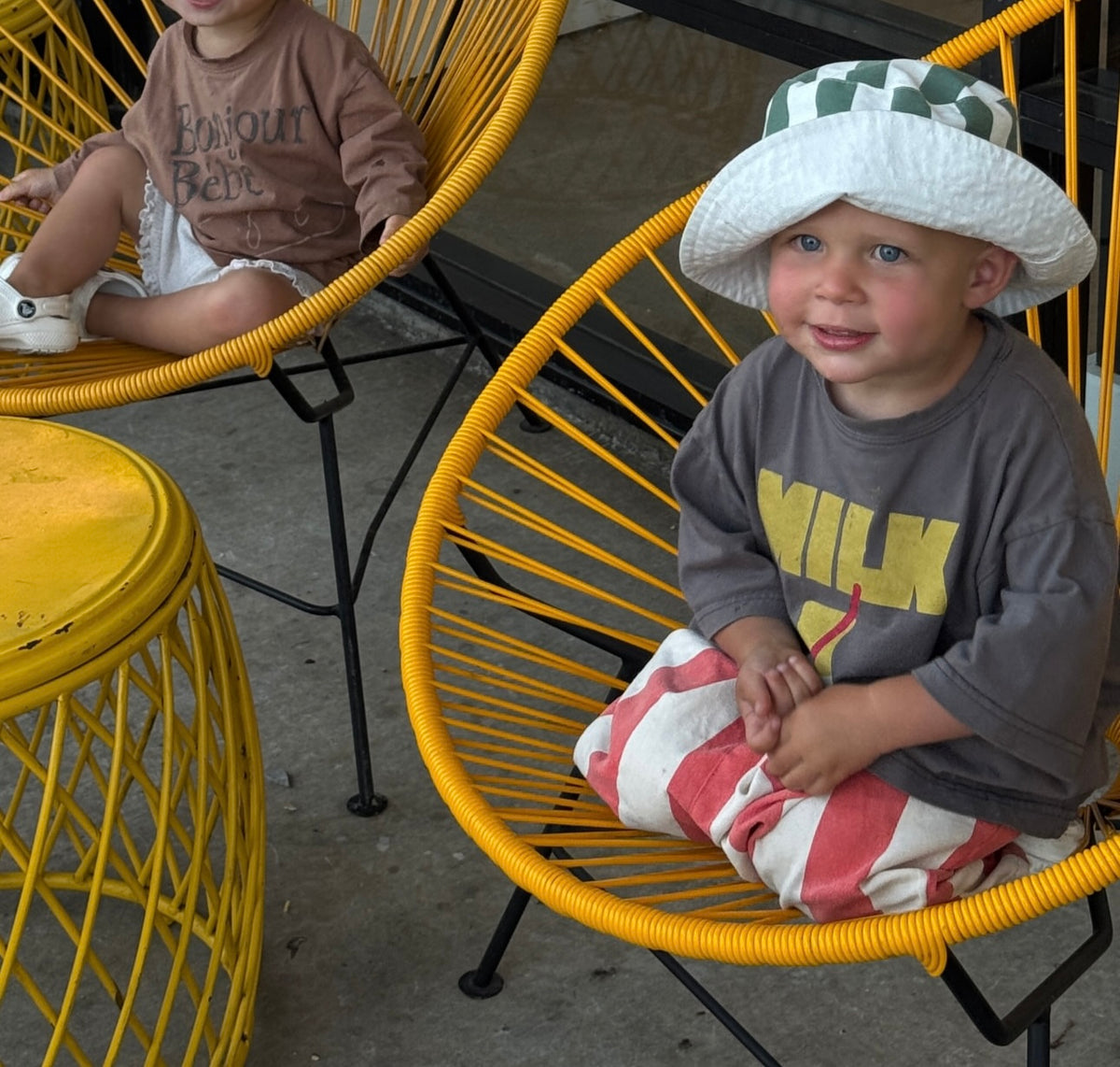 RETRO BIG STRIPE PANT / CANDY APPLE