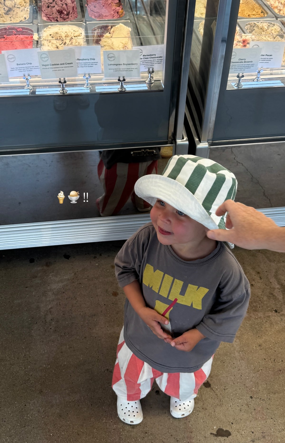 RETRO BIG STRIPE PANT / CANDY APPLE