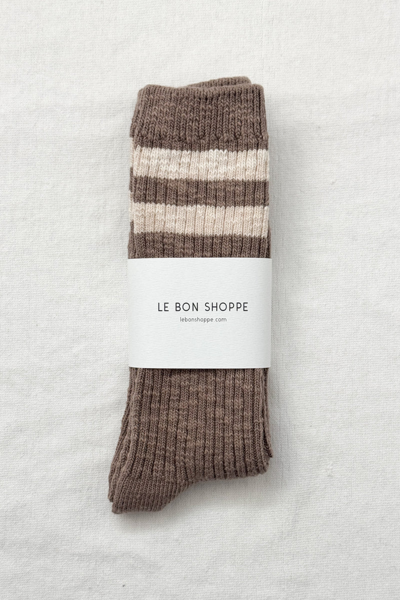 LE BON COTTAGE VARSITY SOCKS / FLAX