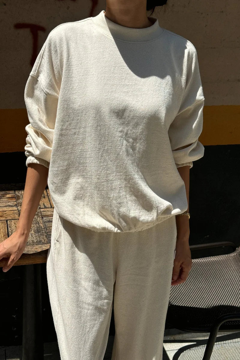 LE BON SHOPPE DAISY LONG SLEEVE TOP / NATUREL