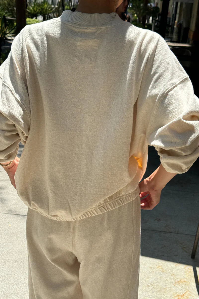 LE BON SHOPPE DAISY LONG SLEEVE TOP / NATUREL