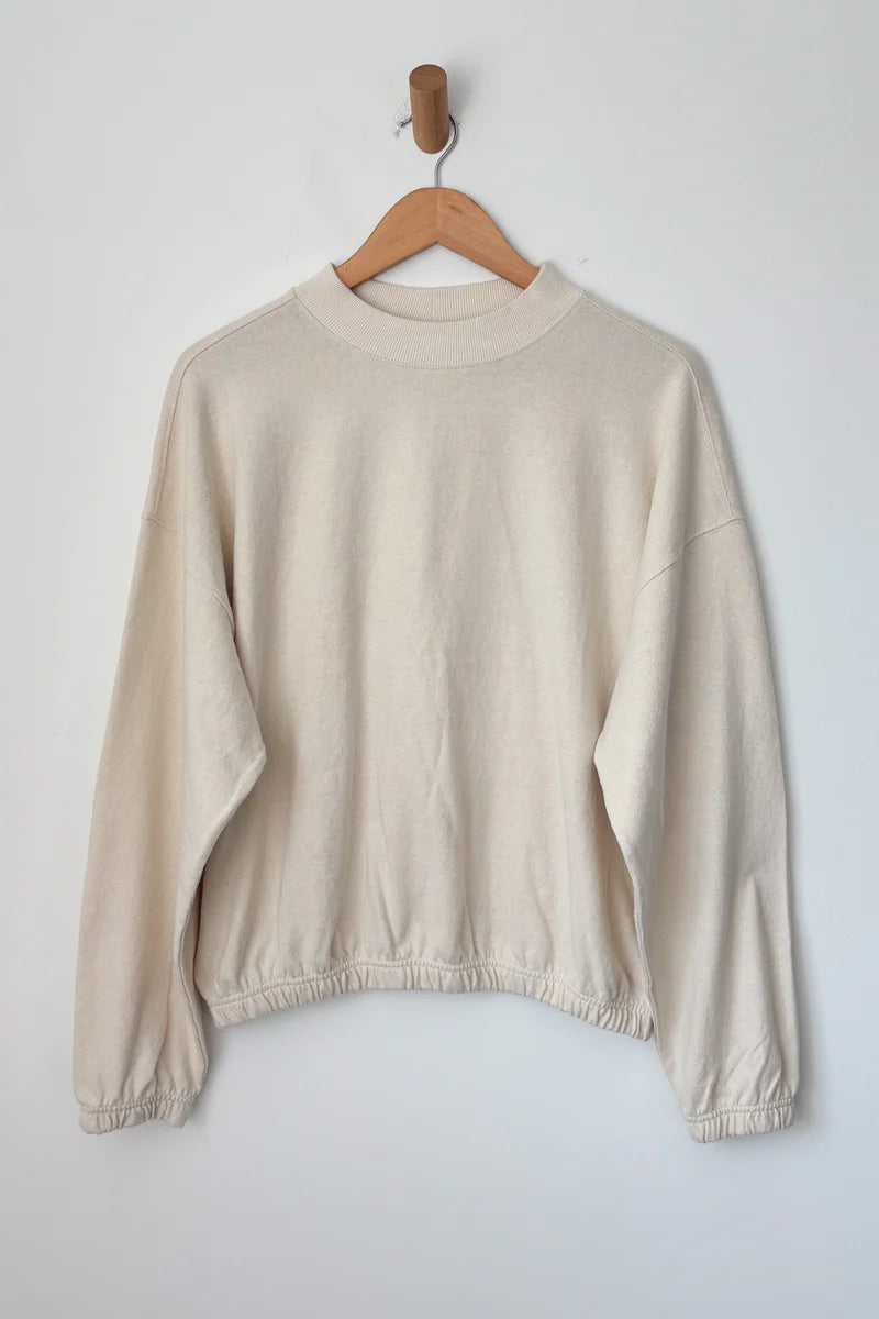 LE BON SHOPPE DAISY LONG SLEEVE TOP / NATUREL