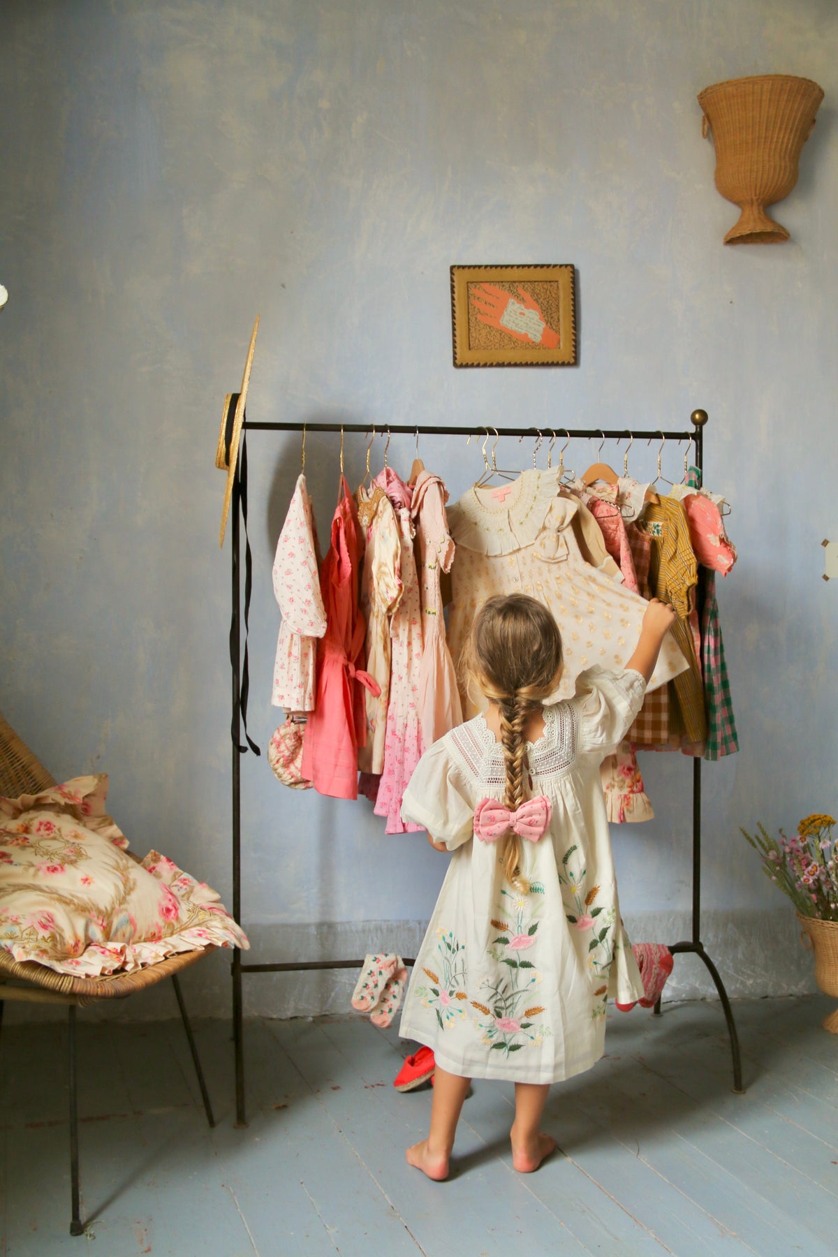 BONJOUR DIARY EMBROIDERED GARDEN DRESS / IVORY