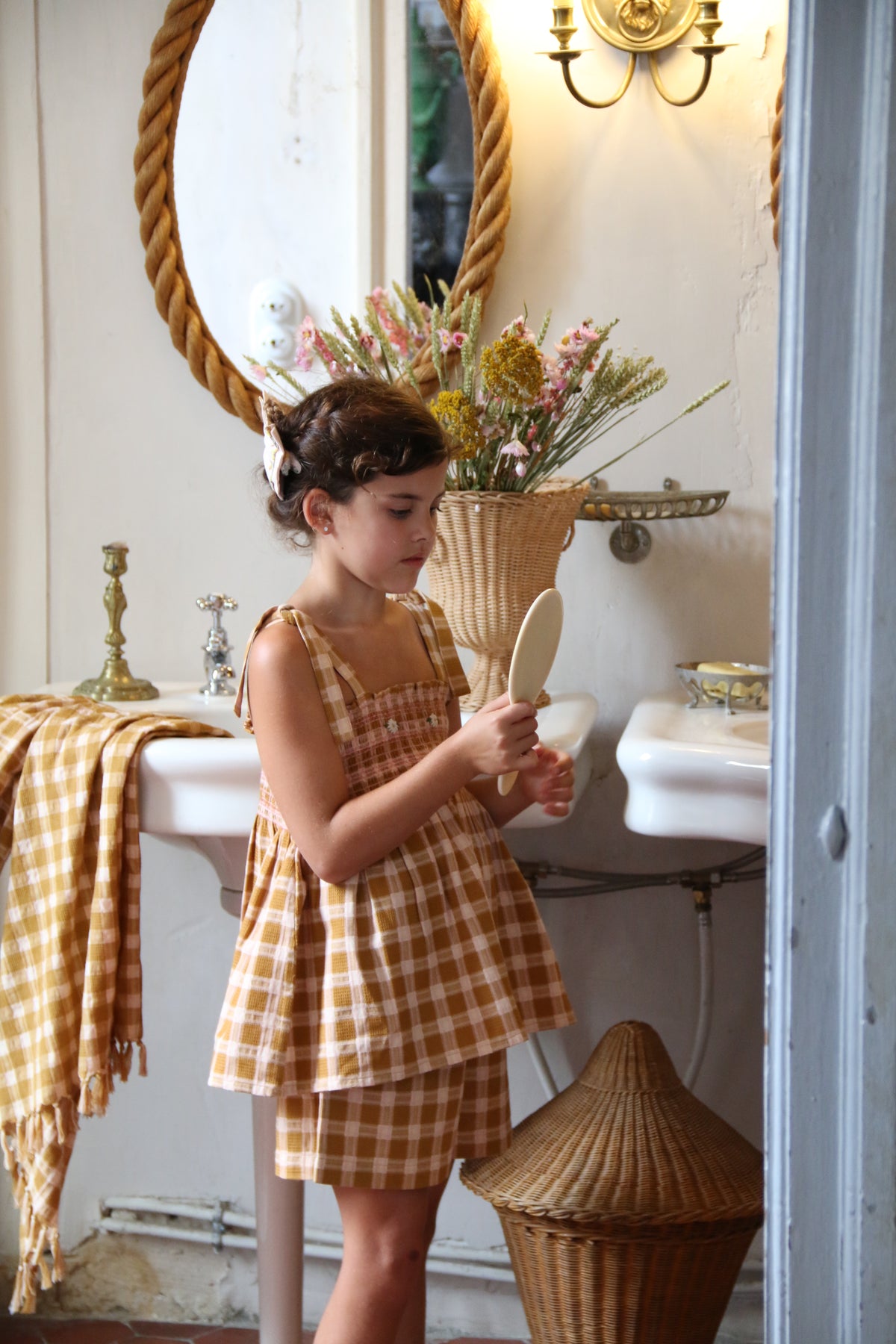 BONJOUR DIARY SHORTS + TOP SET / CARAMEL STRAWBERRY