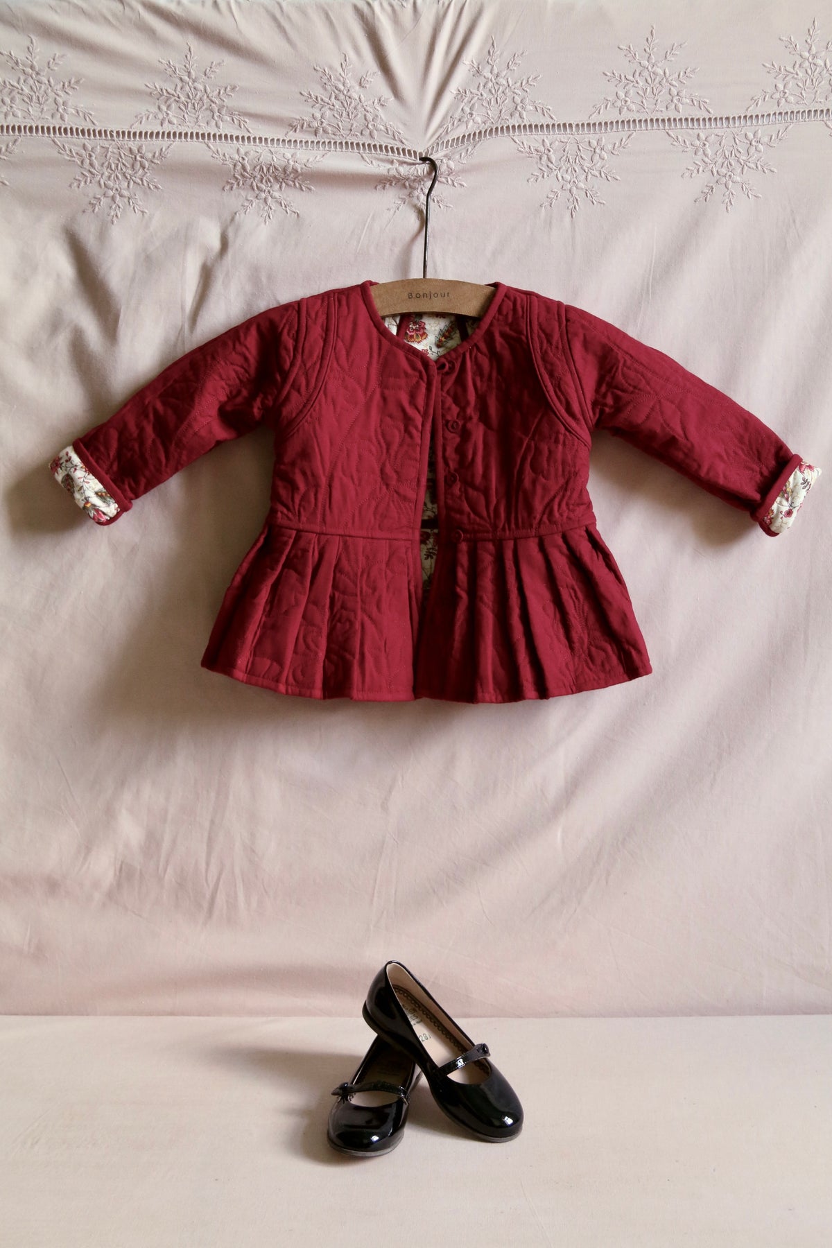 BONJOUR DIARY QUILTED JACKET / ALINE PRINT