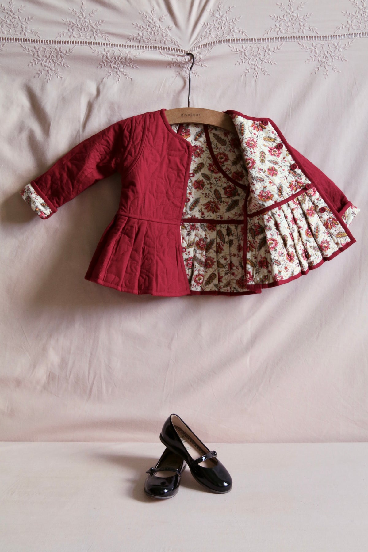 BONJOUR DIARY QUILTED JACKET / ALINE PRINT