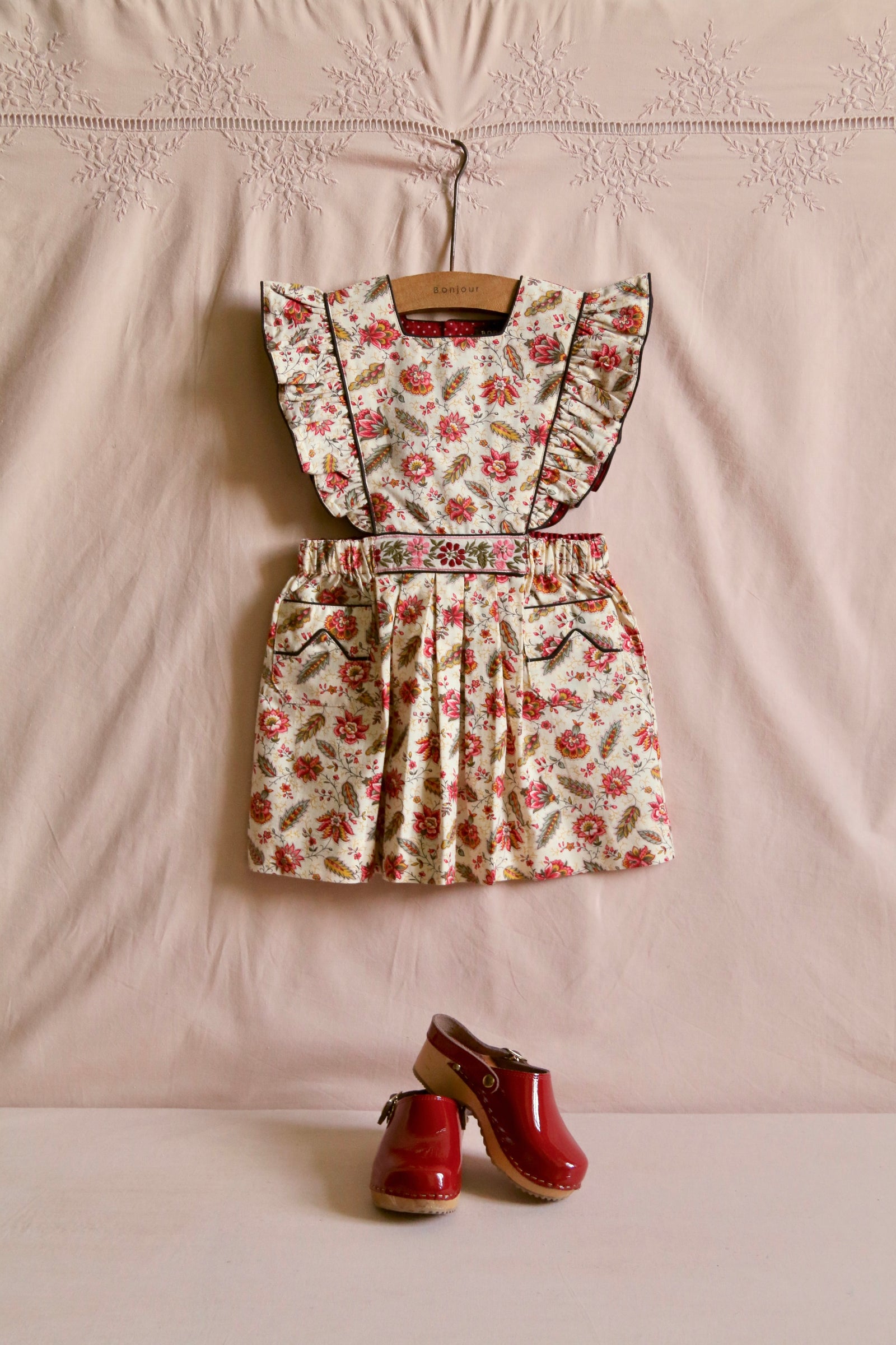 BONJOUR DIARY APRON DRESS / ALINE PRINT