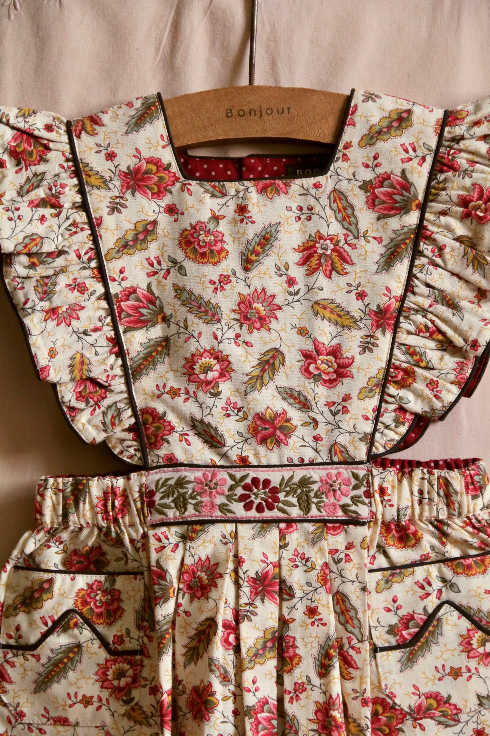 BONJOUR DIARY APRON DRESS / ALINE PRINT