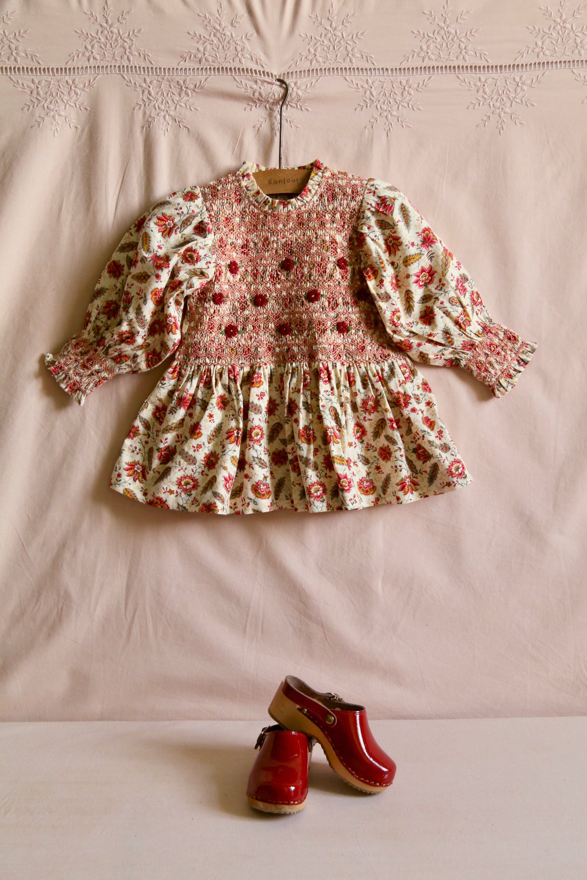 BONJOUR DIARY HANDSMOCK BLOUSE / ALINE PRINT