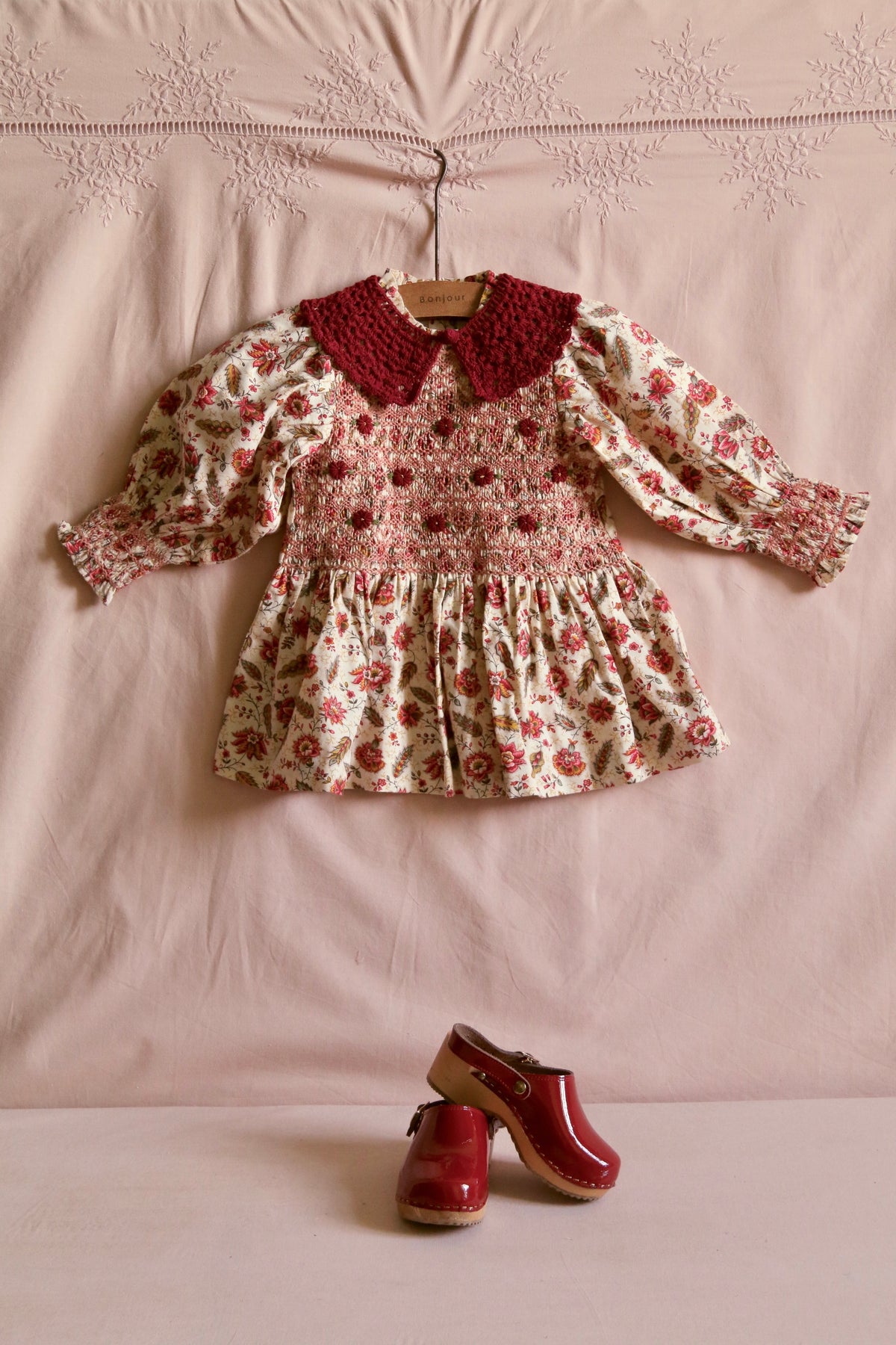 BONJOUR DIARY HANDSMOCK BLOUSE / ALINE PRINT