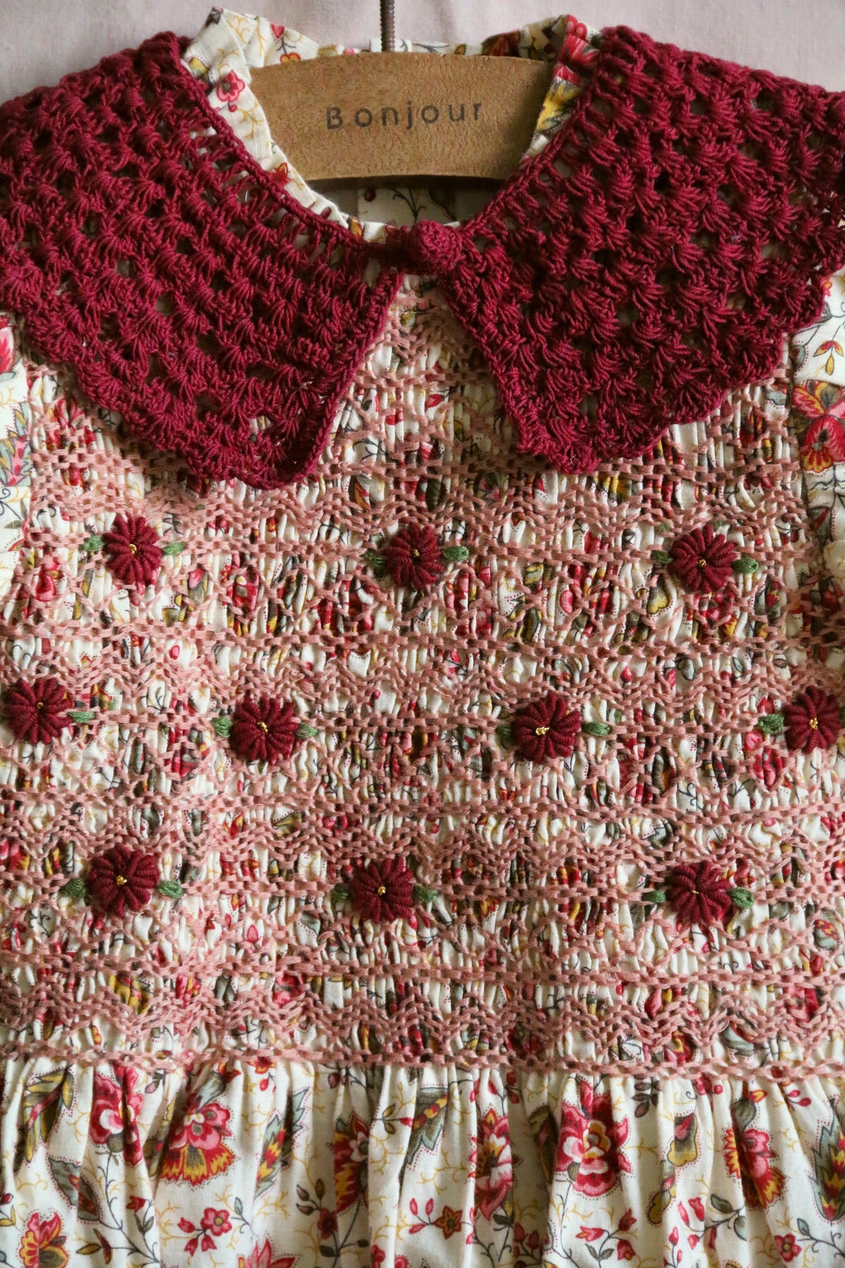 BONJOUR DIARY HANDSMOCK BLOUSE / ALINE PRINT