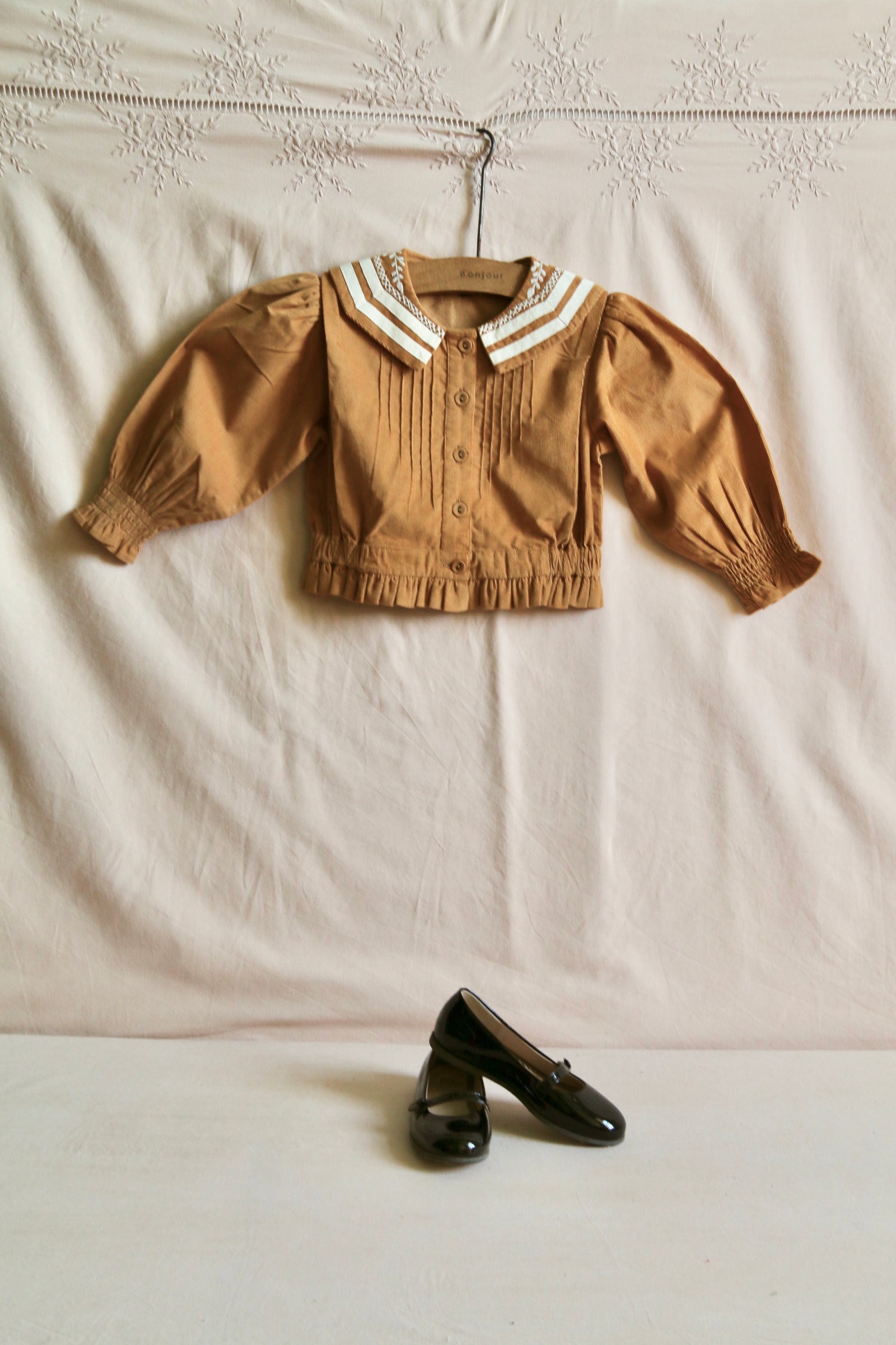 BONJOUR DIARY SAILOR BLOUSE / CURRY