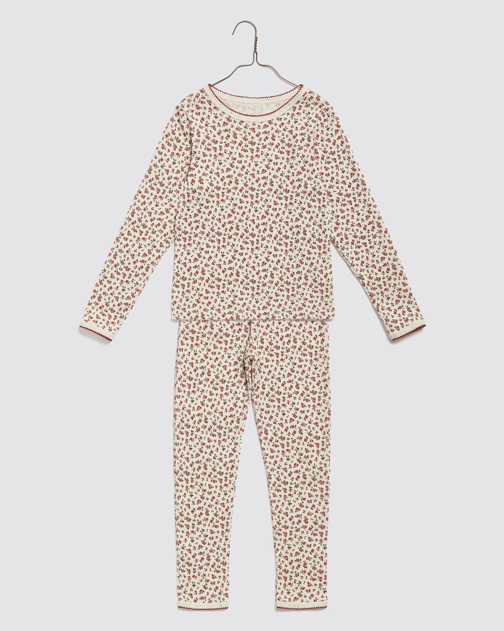 LITTLE COTTON CLOTHES POINTELLE PAJAMAS / POSY FLORAL