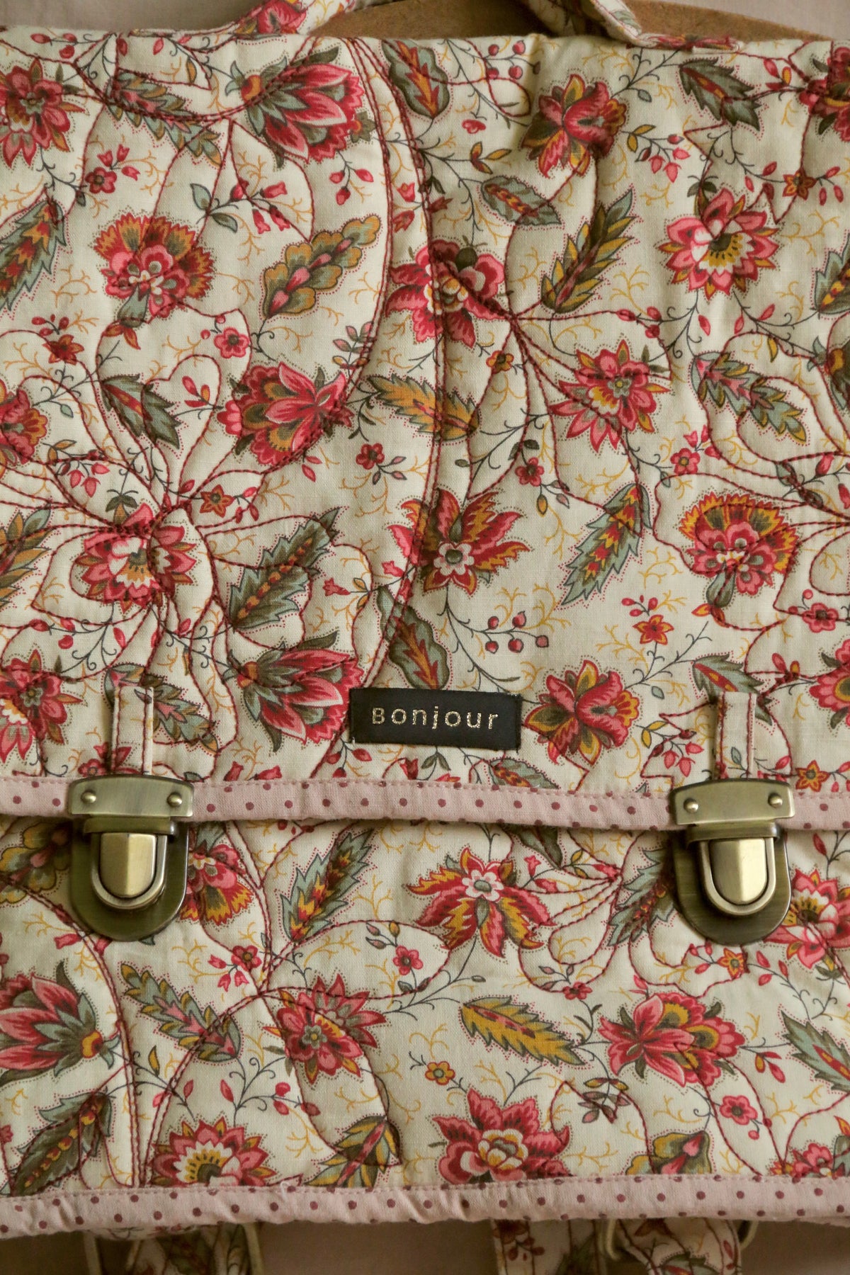 BONJOUR DIARY SCHOOL BAG / ALINE PRINT