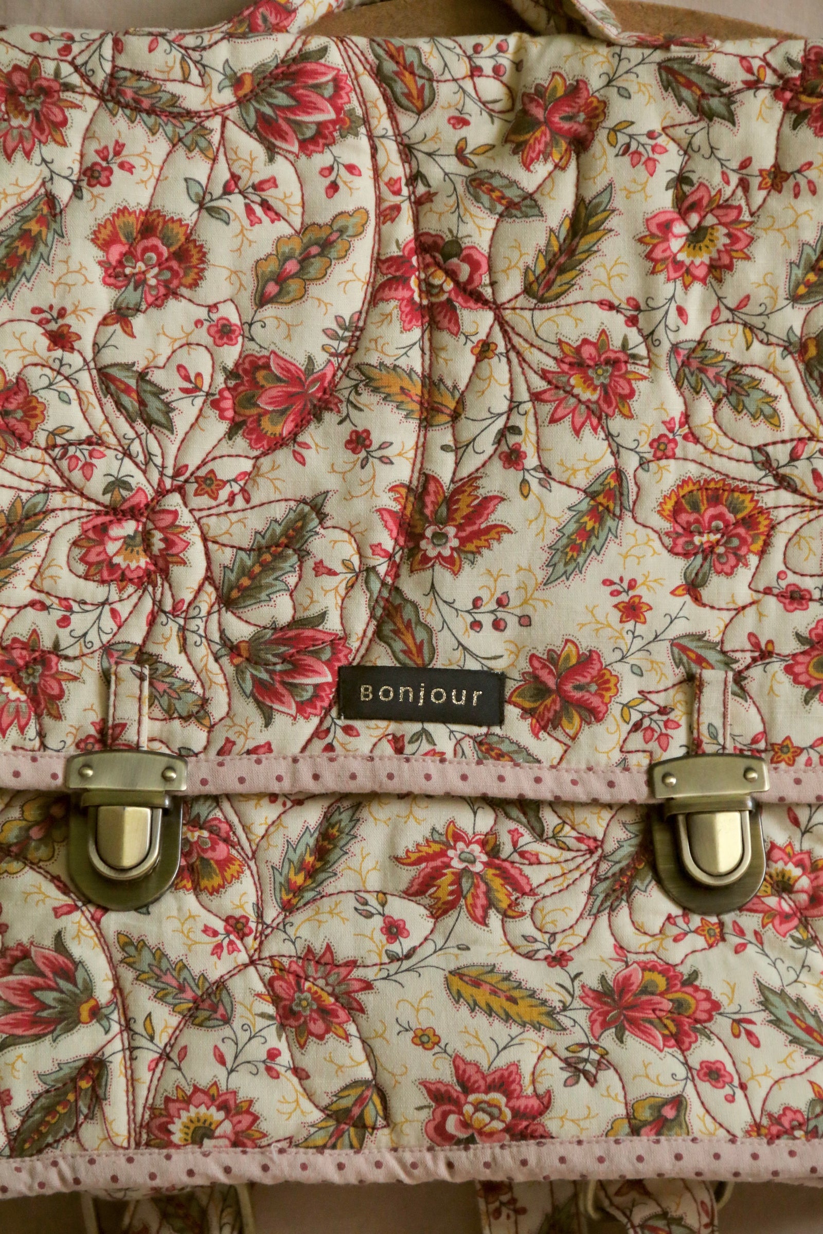 BONJOUR DIARY SCHOOL BAG / ALINE PRINT