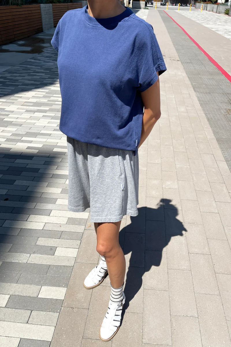 LE BON SHOPPE FLARED BASKETBALL SHORTS / HEATHER GREY