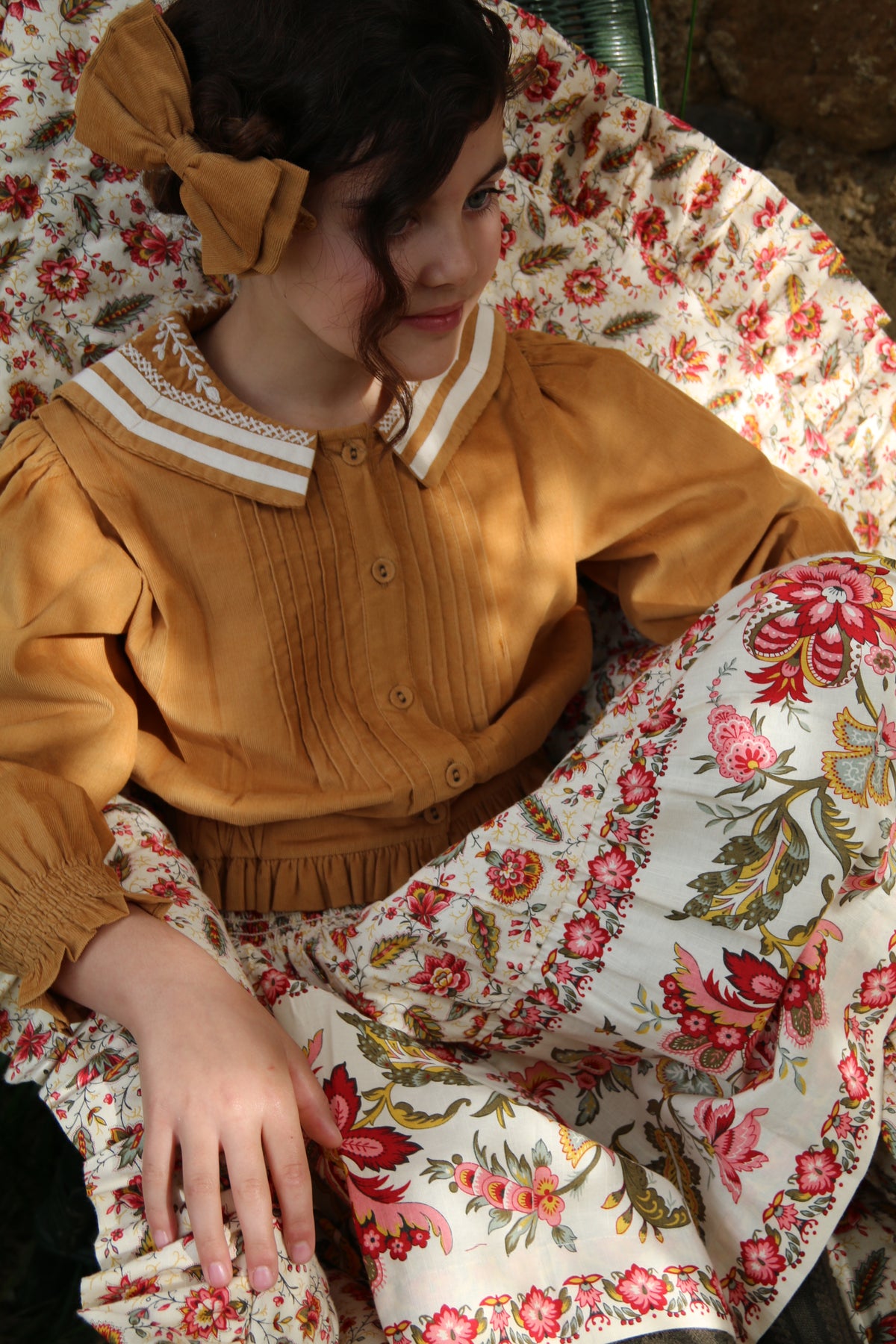 BONJOUR DIARY SAILOR BLOUSE / CURRY