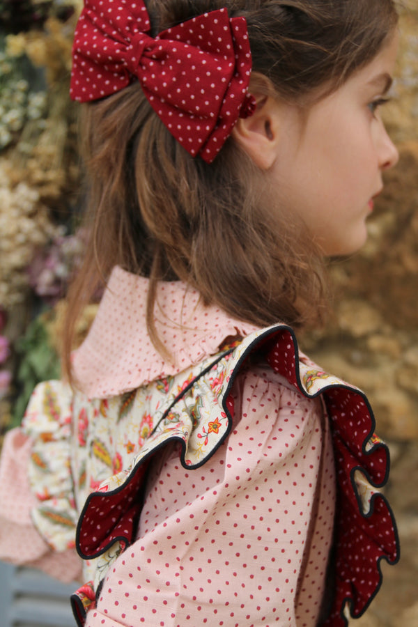 BONJOUR DIARY APRON DRESS / ALINE PRINT - Milk + Bots