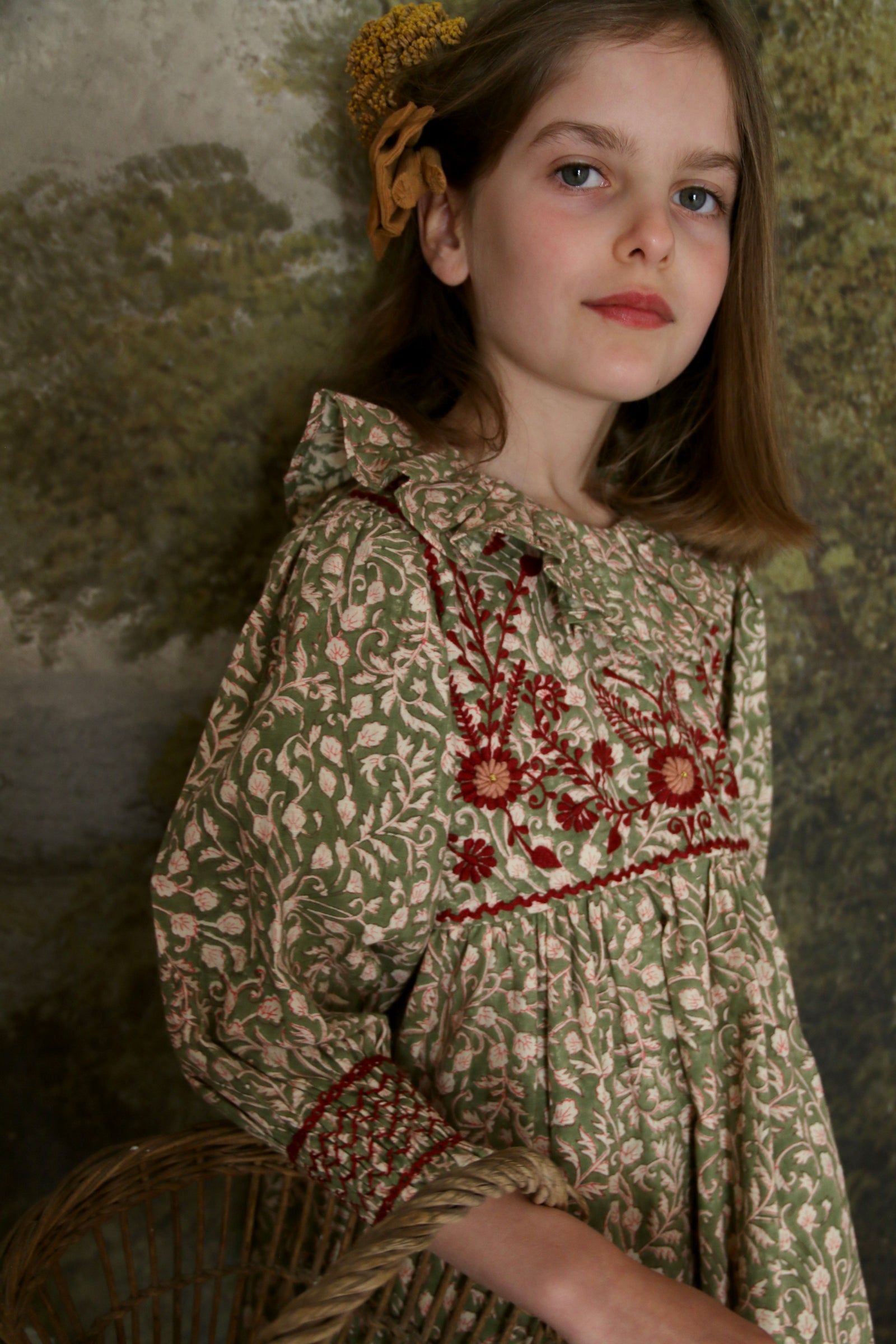 BONJOUR DIARY Tunic DRESS / Iris FOLIAGE