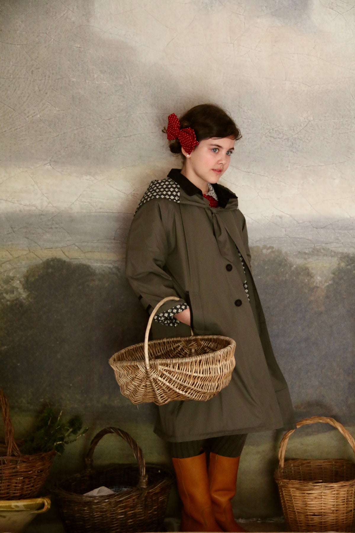 BONJOUR DIARY TRENCH COAT / KHAKI GREEN