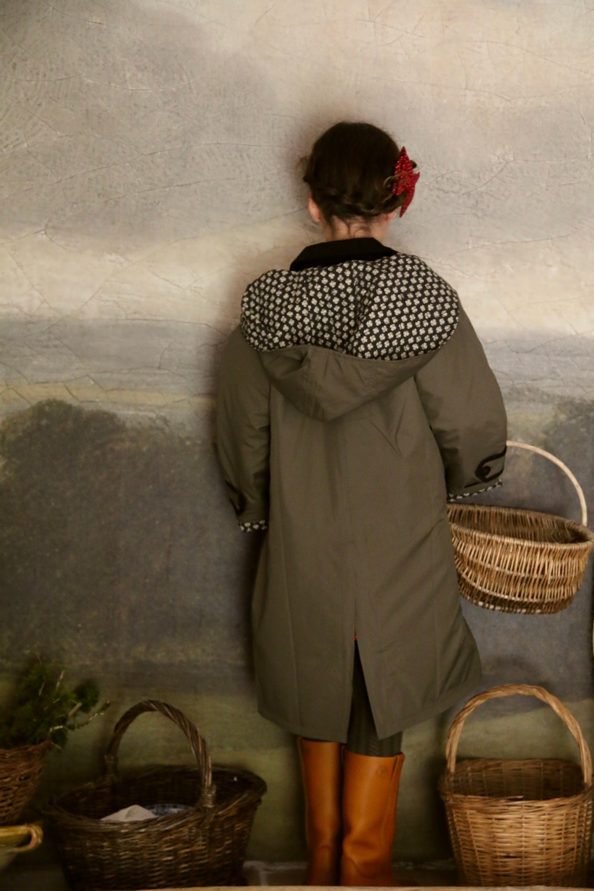 BONJOUR DIARY TRENCH COAT / KHAKI GREEN