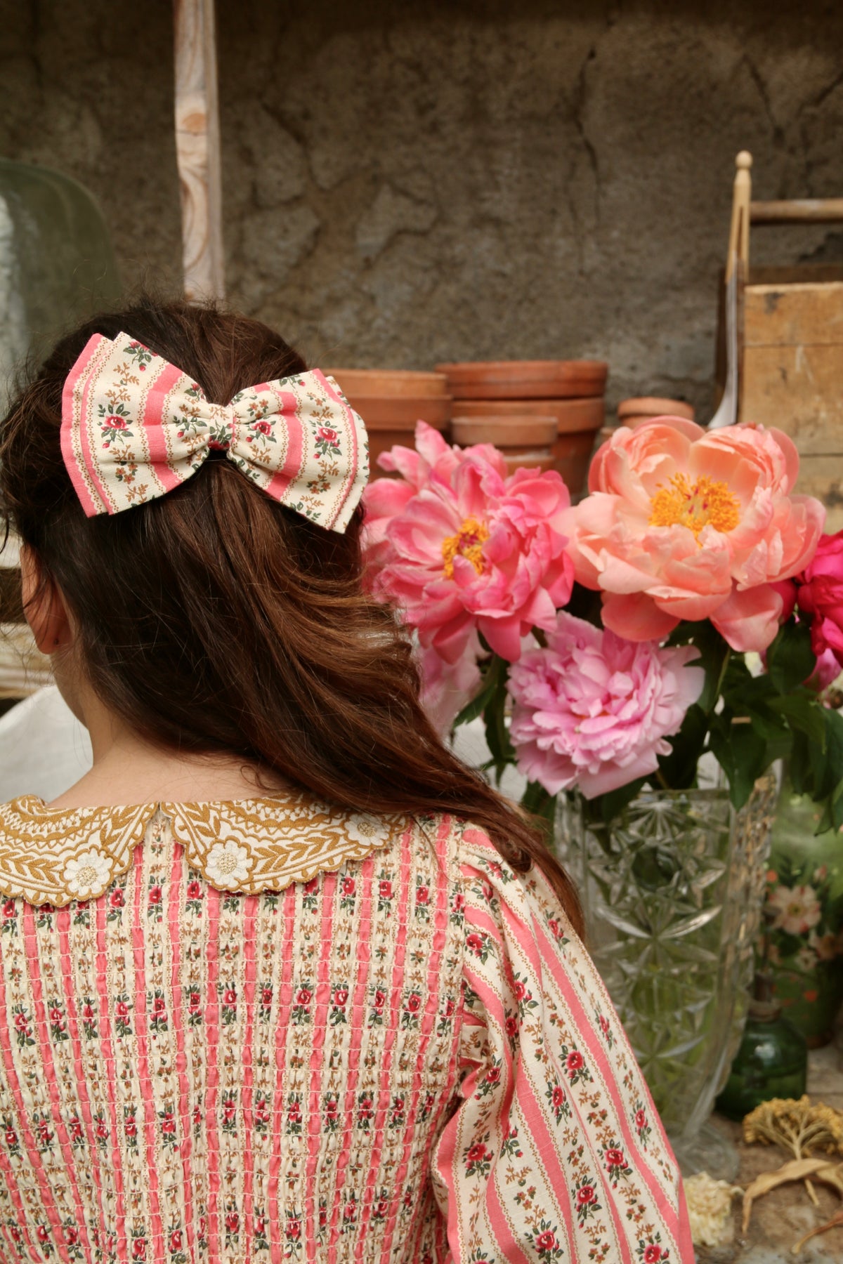 BONJOUR DIARY TUNIQUE W/ HAIRCLIP / TAPESTRY PINK STRIPE