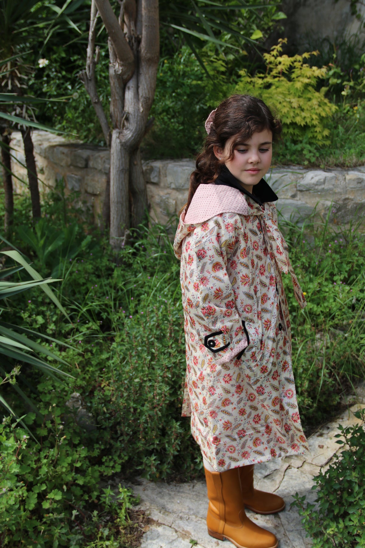 BONJOUR DIARY TRENCH COAT / ALINE PRINT