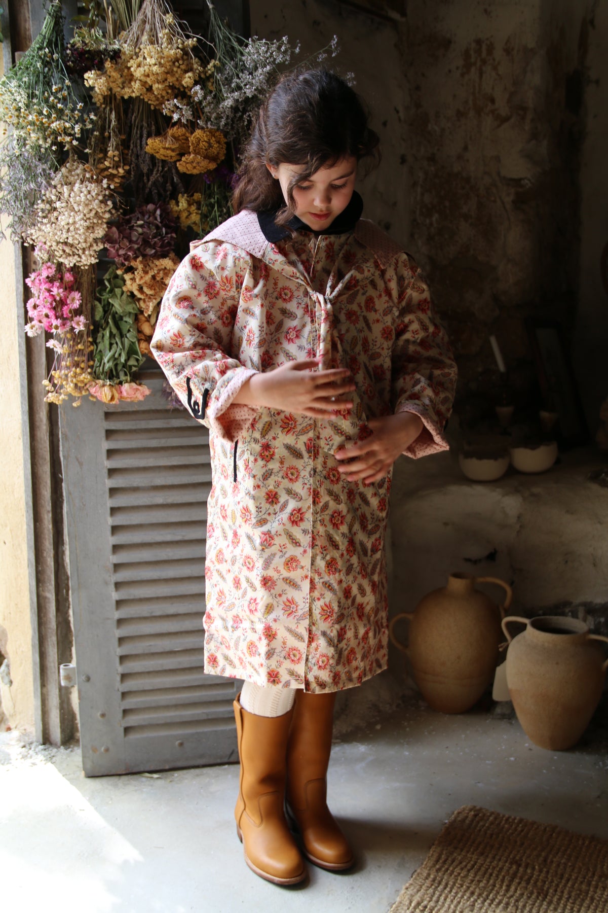 BONJOUR DIARY TRENCH COAT / ALINE PRINT