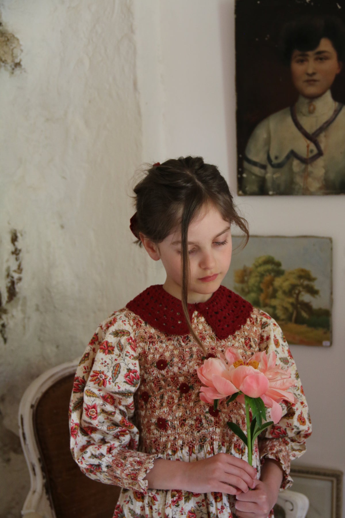 BONJOUR DIARY HANDSMOCK BLOUSE / ALINE PRINT