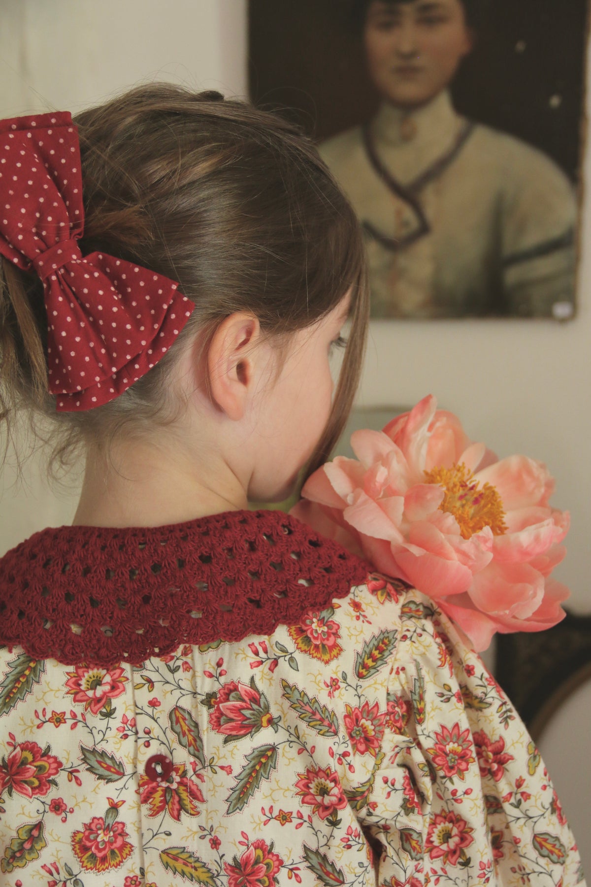 BONJOUR DIARY HANDSMOCK BLOUSE / ALINE PRINT