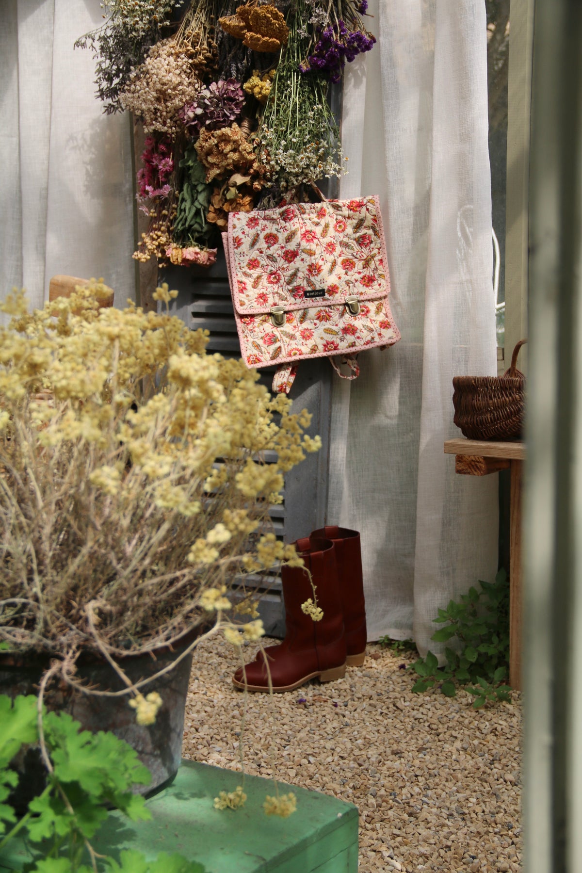 BONJOUR DIARY SCHOOL BAG / ALINE PRINT