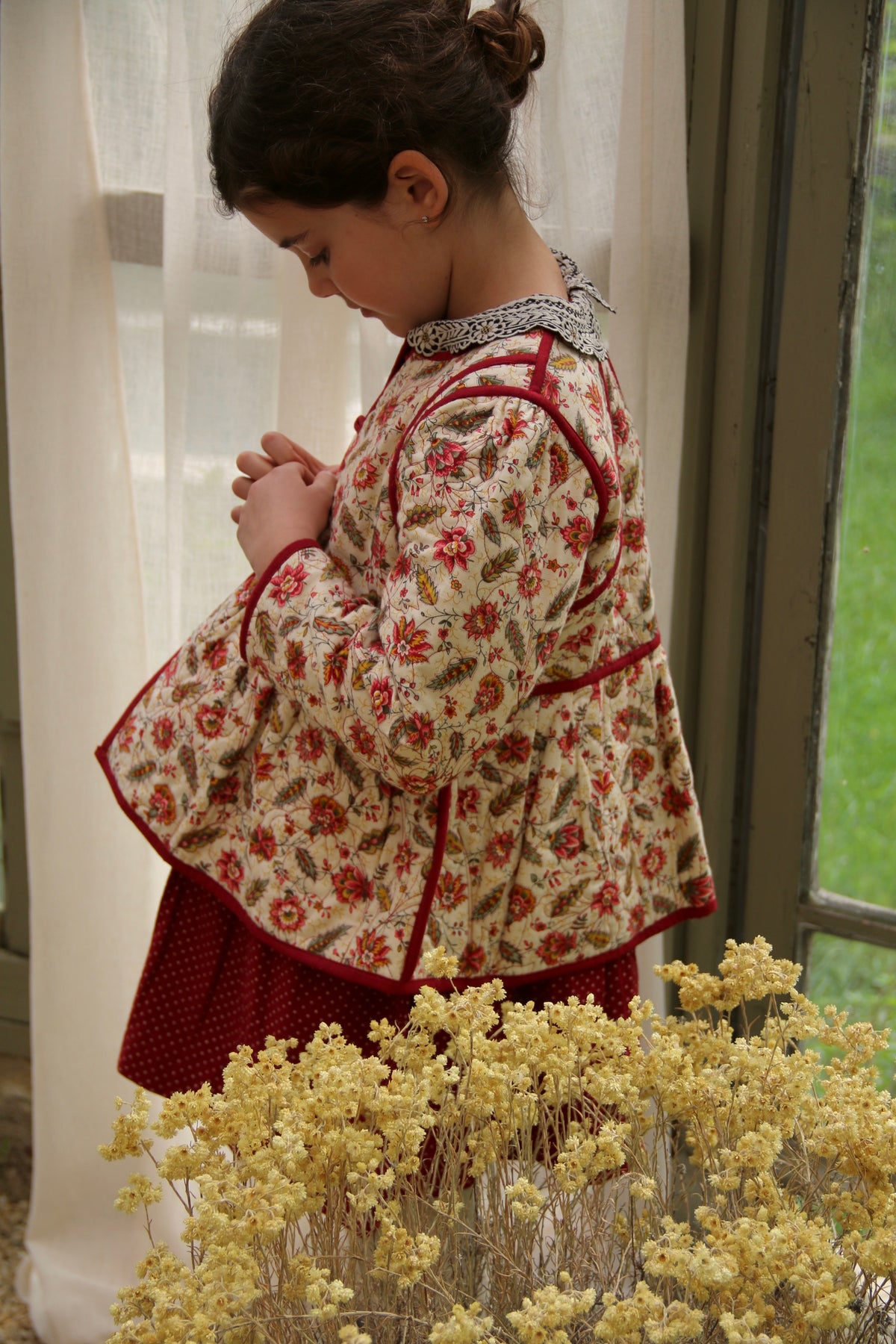 BONJOUR DIARY QUILTED JACKET / ALINE PRINT