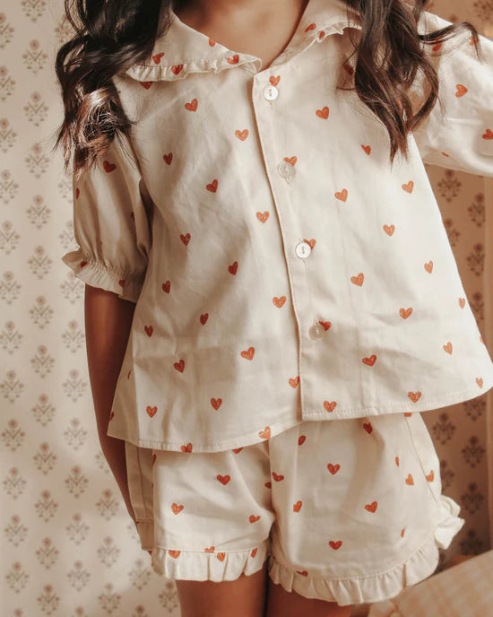 RYLEE + CRU DELILAH PAJAMA SET / HEARTS