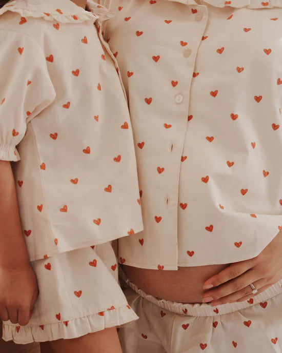RYLEE + CRU DELILAH PAJAMA SET / HEARTS