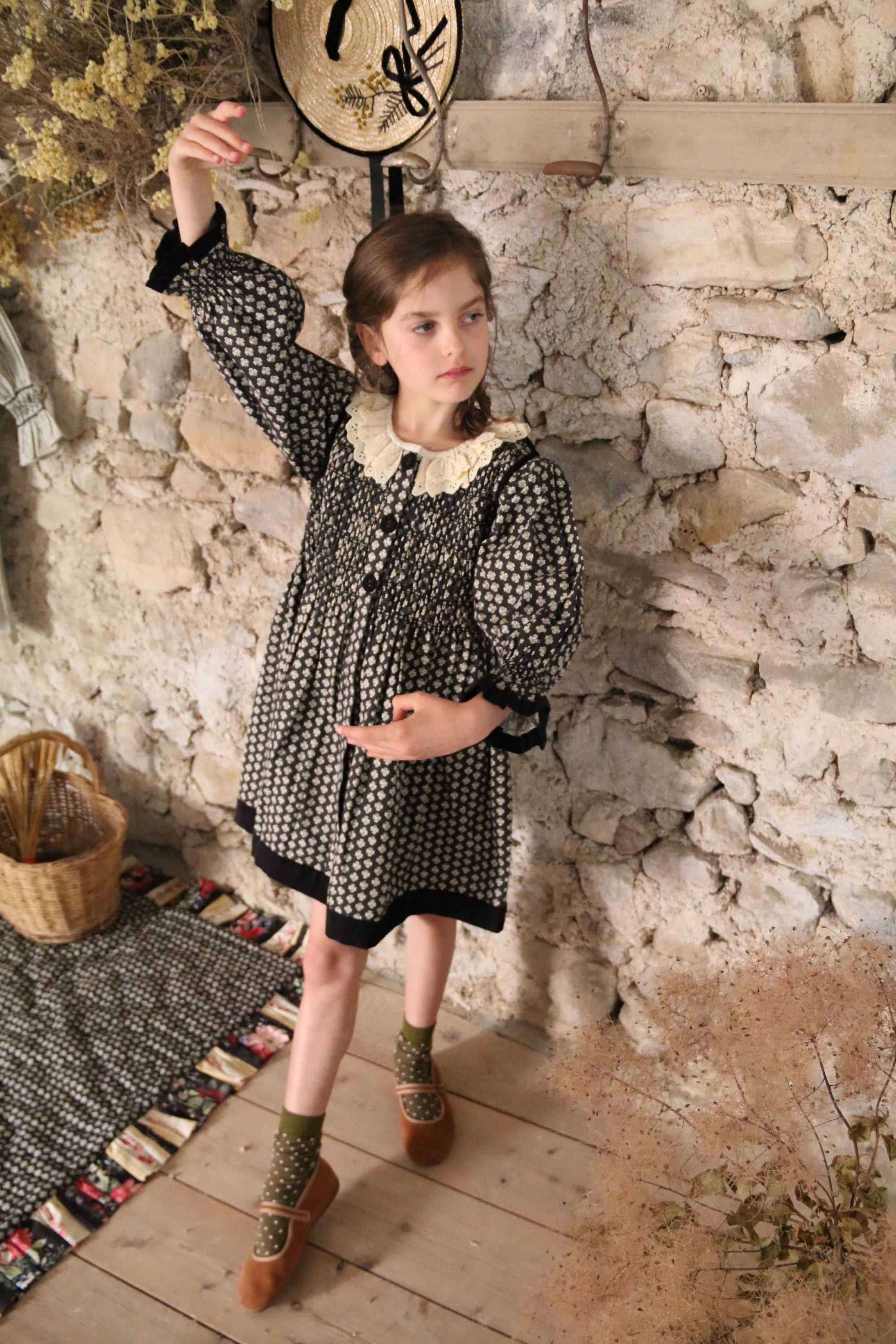 BONJOUR DIARY TUNIQUE W/ HAIR CLIP / PROVENCAL PRINT