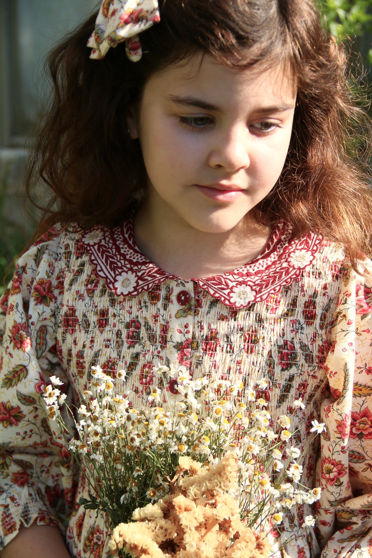 BONJOUR DIARY TUNIQUE W/ HAIRCLIP / ALINE PRINT